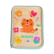 Portable Multifunctional  Clear PVC Tablet Case Women Girls Cute  Printing Trans - £86.76 GBP