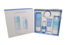 NIB! Laneige Essential Hydrating Duo Kit 5-Piece Set Full Size Toner &amp; Emulsion - £35.69 GBP