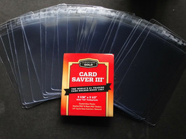 25 New Cardboard Gold Card Saver 3 Semi Rigid For PSA BGS Grading Submissions - £11.65 GBP