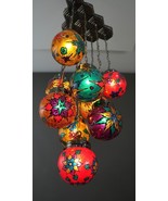 Retro Multicolor Persian Isfahan Tiffany Style 10 Globes Chandelier Pend... - $841.50