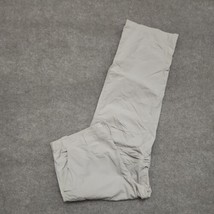Columbia Men&#39;s Omni Shade CONVERTIBLE Zip Off Nylon Beige Cargo Pants 40x32 - £23.25 GBP