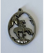 Vintage 1996 Rider on Horseback Charm Siskiyou Necklace Bracelet Pewter?... - £9.99 GBP
