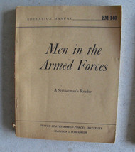 1950 US Army Book - Men in the Armed Forces Book  EM 140 - £16.61 GBP