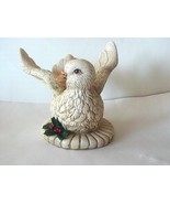 Vintage World Bazaars Ceramic Christmas Dove Taper Candle Holder - $7.99