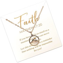 Christian Gifts Mustard Seed Necklace for Women,Move - £37.62 GBP