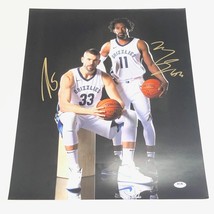 Marc Gasol Mike Conley signed 16x20 photo PSA/DNA Memphis Grizzlies Autographed - £119.87 GBP