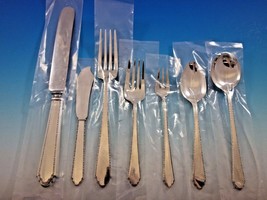 William and Mary by Lunt Sterling Silver Flatware Set 12 Service 96 pcs Dinner - £5,460.40 GBP