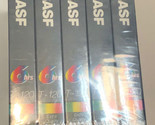 BASF 6 Hour Blank VHS Tapes Lot of 5 Tapes T-120 6 Hour Extra Quality Se... - $44.55