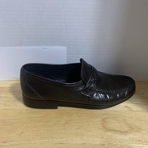 Mens Stafford Brown Leather MOC Loafers Size 9.5 D - $471.59 MXN