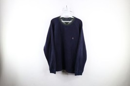 Vintage 90s Tommy Hilfiger Mens XL Faded Color Block Fleece Crewneck Sweatshirt - £39.40 GBP