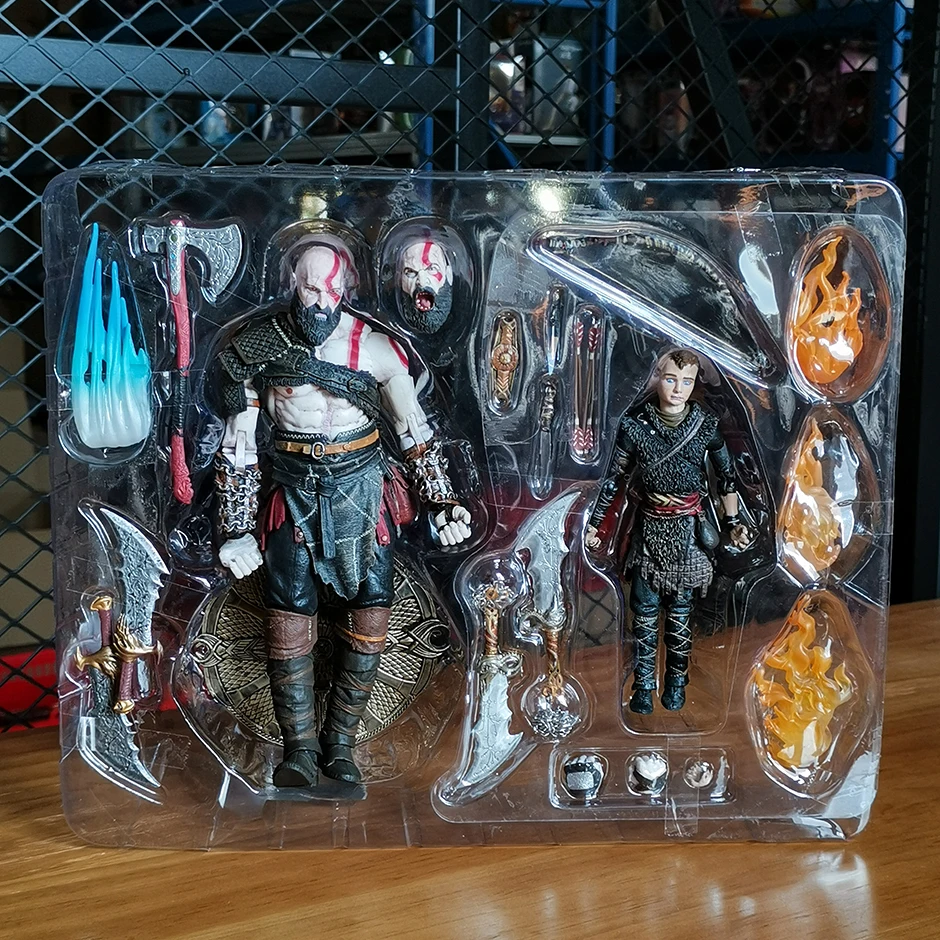 NECA God of War Kratos &amp; Atreus Action Figure PVC Toys Collection Model ... - $66.68+