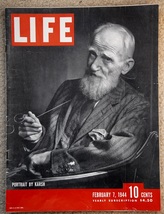 Life Magazine Feb 1944 WWII Military History Ads British Leaders Polaroid Filter - £12.34 GBP