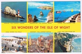 Postcard Six Wonders Of The Isle Of Wight England UK - $2.96