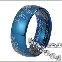 Lord of the Rings 8mm, Blue, Tungsten Carbide (The One Ring / Ring of Power) - £30.66 GBP