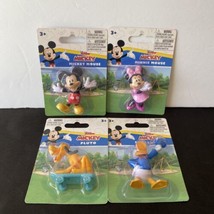 Set Of 4 Disney Junior Friends Figures Mickey, Minnie, Donald, Pluto NEW - £8.85 GBP