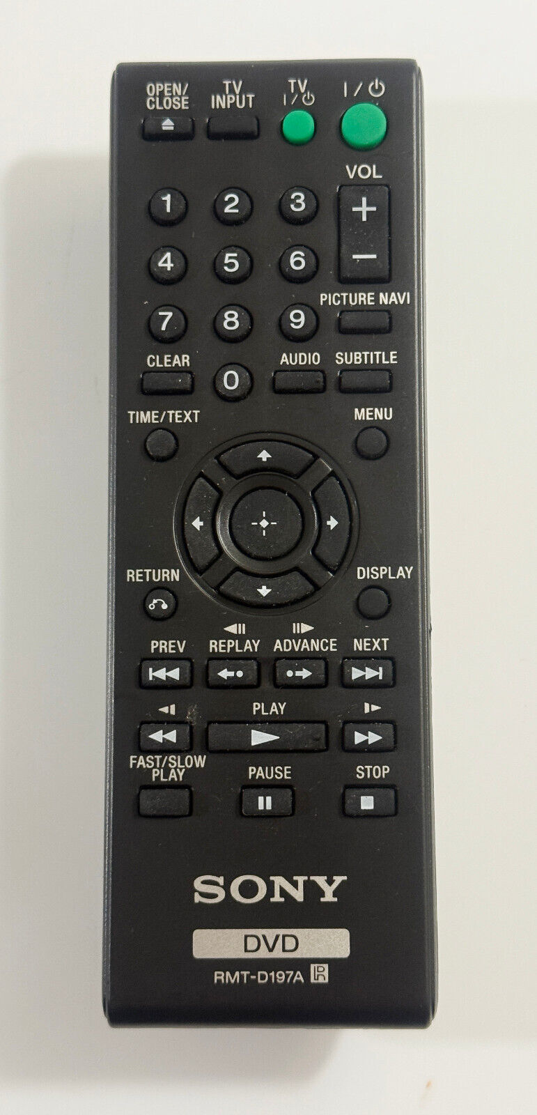 Genuine Sony RMT-D197A DVD Remote Control DVPSR201P DVP-SR210 DVPSR210P - $4.40