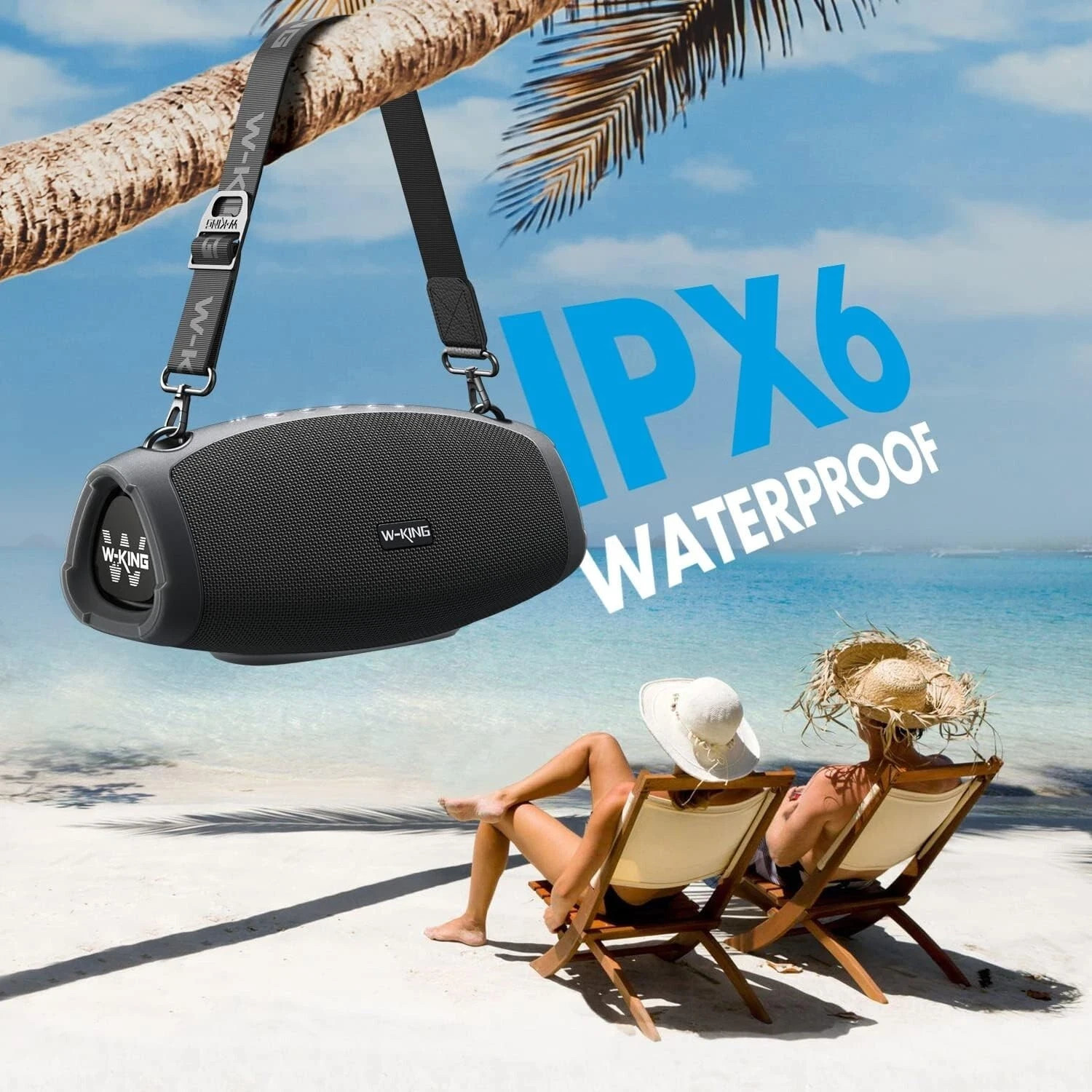 W-KING X10 Portable Loud Bluetooth Speaker 120W PEAK 70W Waterproof Outdoor Item image 5
