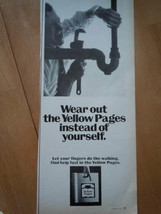 Wear Out The Yellow Pages Print Magazine Advertisement 1967 - £6.38 GBP