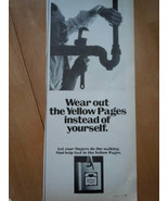 Wear Out The Yellow Pages Print Magazine Advertisement 1967 - $7.99