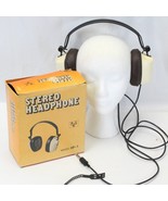 Vanco Chicago Stereo Headphones HF-1 Japan Original Box Tested Working 6... - $19.59