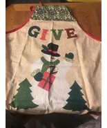 Christmas Apron Snowman - $190.07 MXN