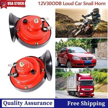 2Pc 12V 300Db Super Loud Train Air Horn Waterproof Motorcycle Car Truck Suv - £21.17 GBP