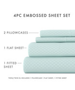 Premium Ultra Soft Collection Checkered Bed Sheet Queen Size 4 PC Sheet ... - $108.58 CAD