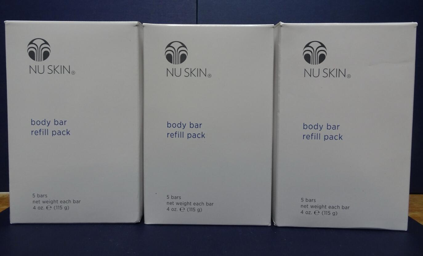 Three pack: Nu Skin Nuskin Body Bar Refill Pack 115g 4oz (5 Bars in Box) x3 - $153.00