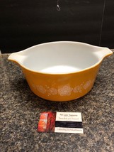 Vintage Pyrex 2.5 L Bowl # 475-B Butterfly Cinderella Gold - No Lid - £14.34 GBP