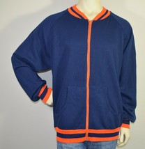 Vintage Sofee Navy/Orange Full Zip Warm Up Track Jacket Men&#39;s XX-Large - £34.49 GBP