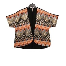 Entro Sequin Open Front Kimono Cardigan Southwestern  Sheer Back - $19.80