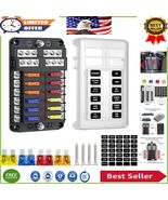 Compact &amp; Efficient 12-Way Automotive Fuse Box with Easy Identification ... - $663.47 MXN