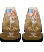Pair of Sailor Girl Premium Car Seat Covers - Classically Posed Blonde P... - $13.49