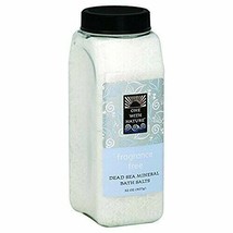One With Nature Bath Salt Detox Fragrance Free, 32 Ounce - £15.76 GBP