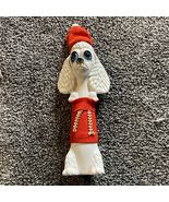 Vintage Ceramic Christmas Poodle Decor Holidays 8”-9.5” - €15,44 EUR