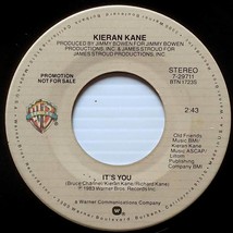 Kieran Kane - It&#39;s You (Mono, Stereo) [7&quot; 45 rpm Promo Single] 1983 Folk - £6.37 GBP