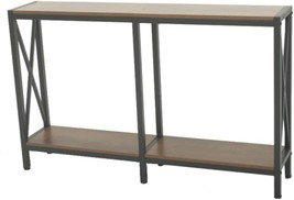 In Weathered Gray And Dark Oak, The Azl1 Life Concept Console Table, Or Office. - £82.16 GBP