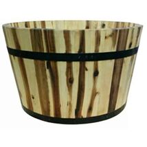 Avera Products AWP304210 21 x 12 RND Round Barrel Planter, 21&quot; x 12&quot; - $112.33 CAD