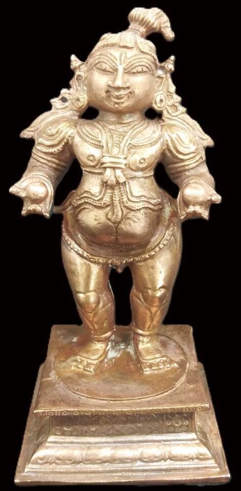 Krishna Idol / Bala Krishna Murti in Pure Solid Copper - $123.75