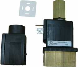 Burkert 6014 D 7/64 FKM BR Solenoid Valves Assy With Plug &amp; Coil 12VDC 9... - $114.59