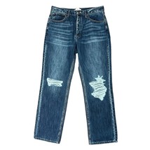 Kancan Size 13 30 Ultra High Rise 90&#39;s Boyfriend Jeans Distressed Busted... - £21.64 GBP