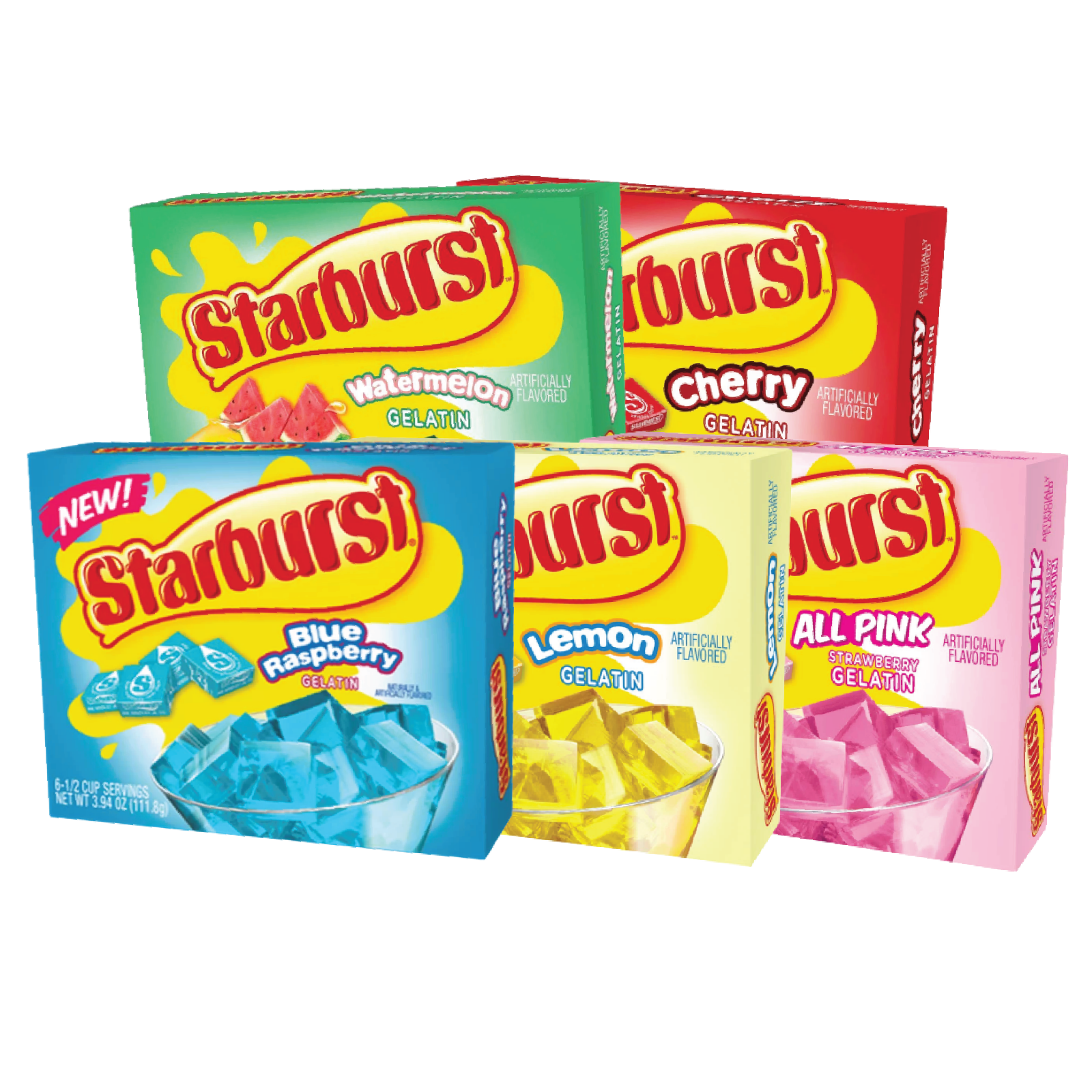 Primary image for Starburst Variety Flavored Gelatin | Regular & Sugar Free | Mix & Match Flavors