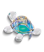 Glass Baron Tiffany the Turtle Handcrafted Glass Figurine with 22k Gold ... - £34.46 GBP