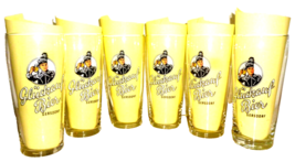 SIX (6) Brauerei Gluckauf Gersdorf Zwickau German Beer Glasses - £31.86 GBP