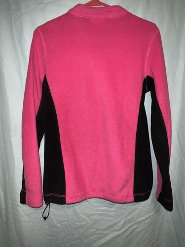 Bobbie Brooks Pullover With 1/4 Zipper Pink With Black Women’s SM (6) Item image 6