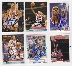 New Jersey Nets Signed Autographes Lot of (6) Trading Cards - Coleman, M... - $14.99