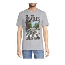 The Beatles Mens Abbey Road Gray Short Sleeve Graphic Tee T-shirt, Size ... - $15.99