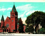 Central Church Galesburg Illinois IL1920s Postcard UNP Unused - £3.07 GBP