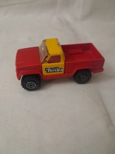 Tonka Corp. 1978 - Pickup Truck - Metal-Yellow; Plastic-Red/Black. About 4” USA  - $12.87