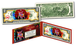 Year Of The Ox - Chinese Zodiac Official $2 U.S. Bill Red Polychrome Edition - £10.43 GBP